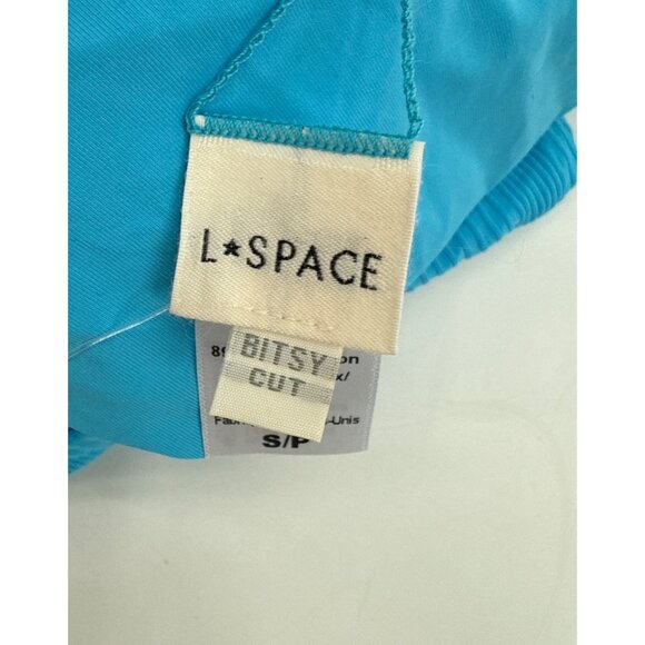 LSpace Womens Cabana Bikini Bottom Bitsy Cut Small Blue New - Picture 6 of 6